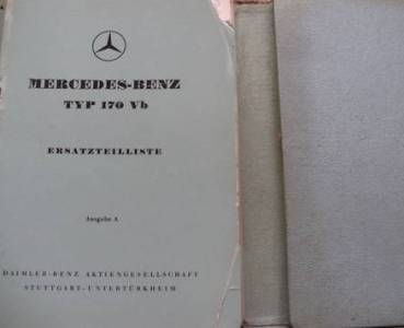 Mercedes Benz 170 Vb - Ersatzteilliste 1952