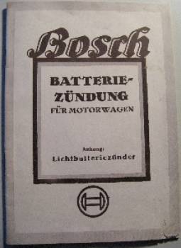 Bosch - Batteriezündung für Motorwagen 1935