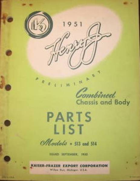 Henry J Parts List 1950