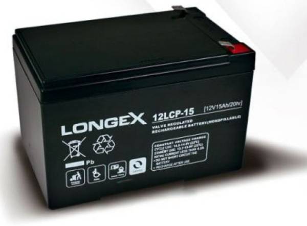 Longex 12LCP-15  12V/15Ah Blei Akku AGM