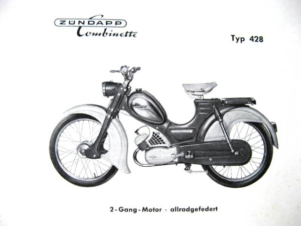 Zündapp 428 Combinette - Ersatzteilliste 1959