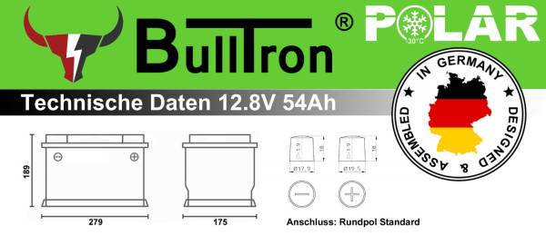 BullTron LiFePO4 Batterie 80Ah