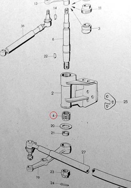 Borgward B1500F B611 Front Axle Bearing 4