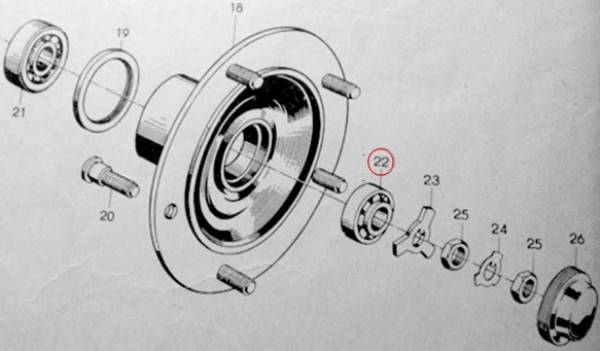 Borgward B1500 611 Radlager