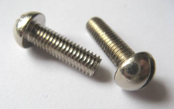 M5x15 bolts - Roundhead - nickel plated
