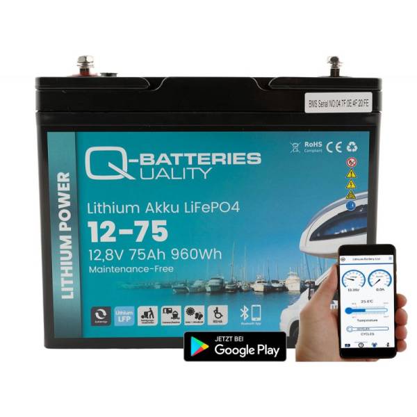 Q-Batteries LiFePO4 Battery 75Ah
