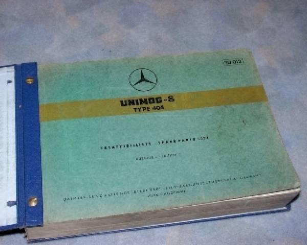Original Spare Parts List - Unimog-S Type 404 1960ies