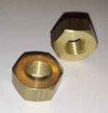 Hexagon nuts M8 with 14mm head - brass